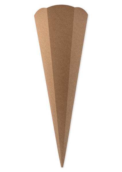 Schultüte aus Kraftkarton, 68 cm hoch, 5 Stück