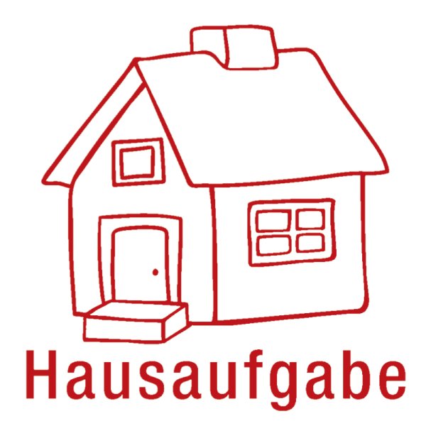 "Perpetuum" Silkscreen Stamp "Hausaufgaben-Haus" ("Homework House")