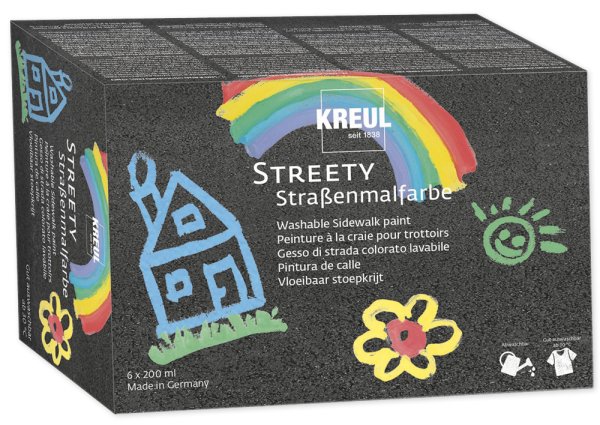 Set Streety Straßen-Malfarbe à 200 ml, 6-tlg.