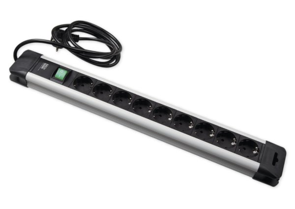 Power Strip, 9 sockets, switchable