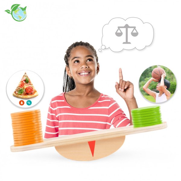 Educational game "Diet and exercise", 89 pcs