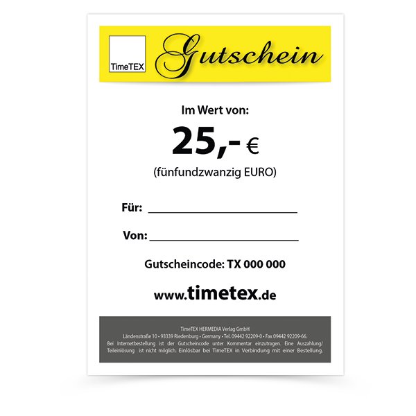 TimeTEX Voucher 25.00