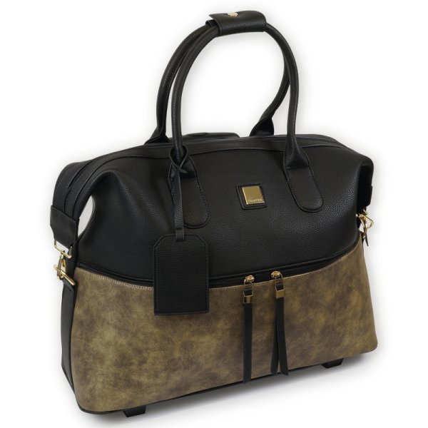 TimeTEX "Bella" Handbag Trolley, black-gold