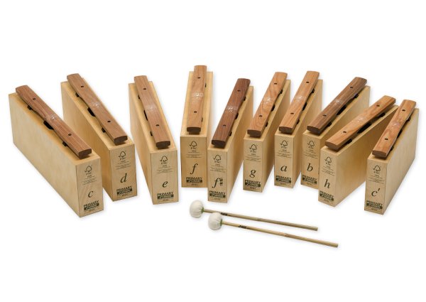 SONOR Klingende Stäbe, Großbass-Satz c-c1 + fis, b, mit Schlägel, KSP 50 X1 Satz aus Primary Serie