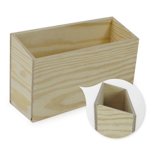 Tamara A5 Filing Box, upward incline, pine wood