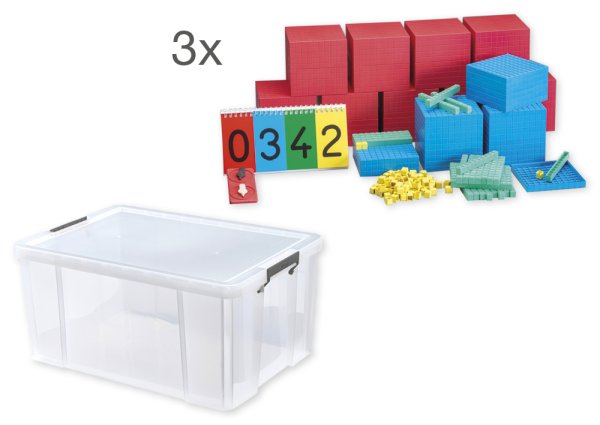 Class set XXL Dienes decimal calculation set, 594 pcs. In box