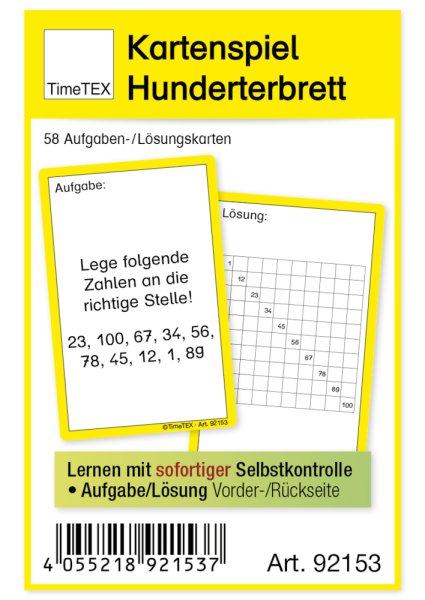 "Hundred Board" Card Game, 60 pcs.