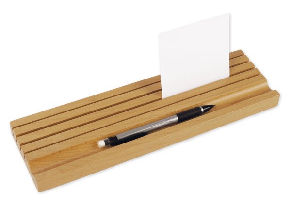 Wooden card holder 4 rows, 30 cm