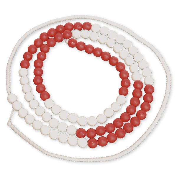 Counting Chain up to 100, red/white