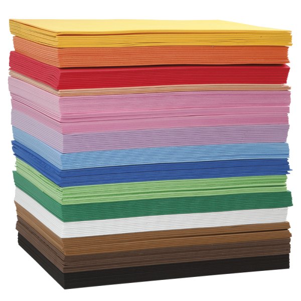 Groß-Packung Moosgummi A4, 150-tlg.