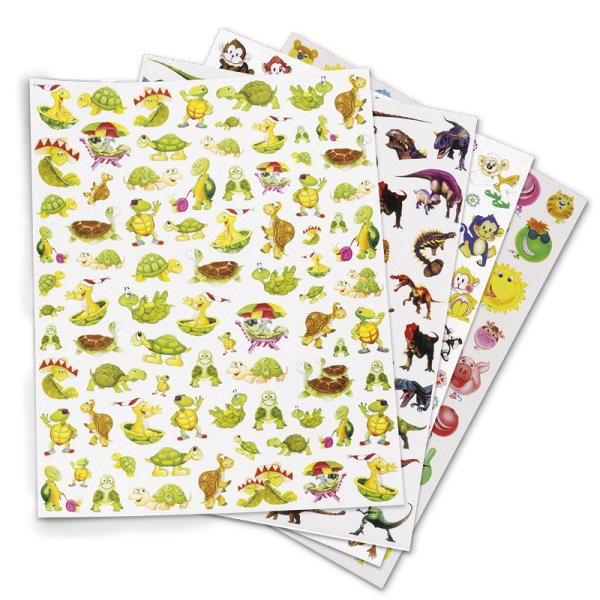 Set of Commendation Stickers Tortoises & Co., approx 240 pcs.