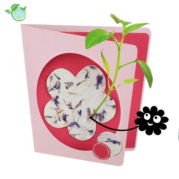 Craft set "flowering paper from waste paper", 11 pcs.