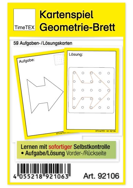 "Geometry Board" Card Game, 60 pcs.