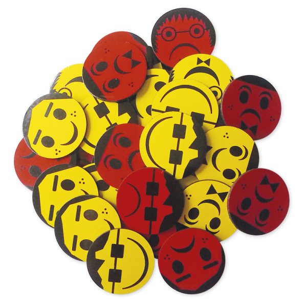 Set of Reversible Magnetic Discs "Faces"