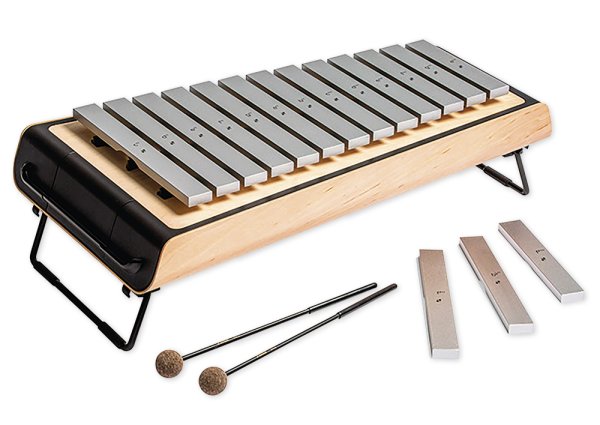 SONOR SMART Metallophon, Alt c1-a2 + fis1, b1, fis2, mit Schlägel, zum Stapeln, ASM 10 DE