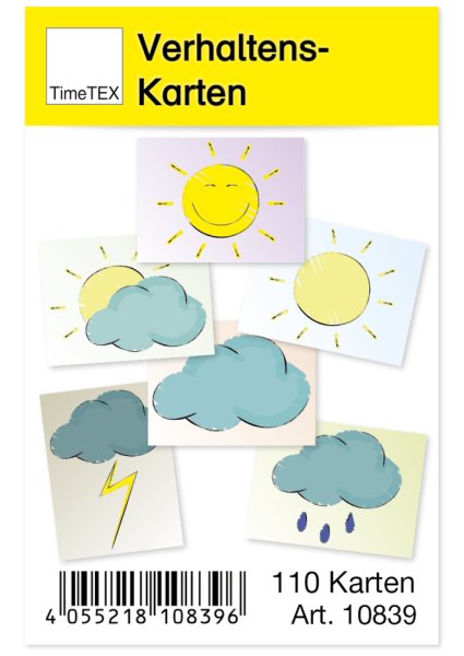 TimeTEX Behaviour Cards in case, 110 pcs.