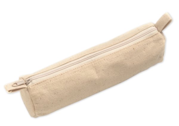 Cotton Pencil Case 20x7cm, natural colour