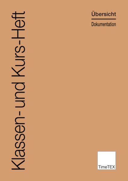 TimeTEX Class/Course Book A4, 64 pages