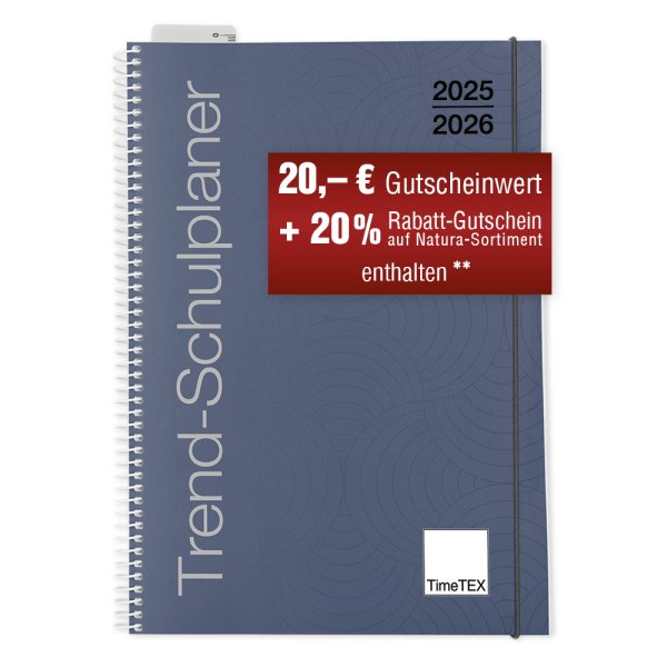 TimeTEX Trend School Planner A5, 2025/2026, night-blue