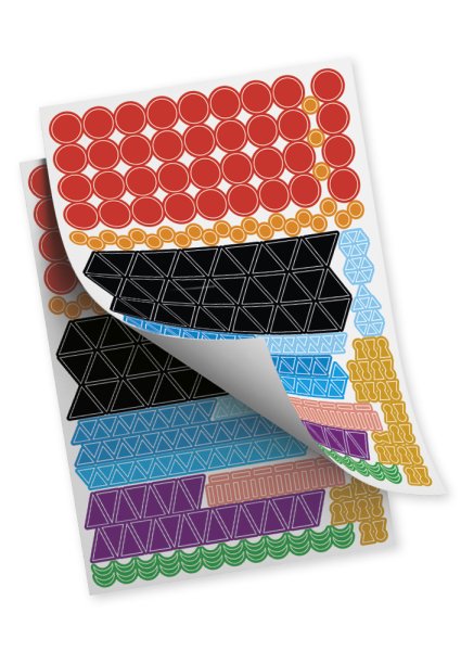 Set of Parts of Speech Symbol Stickers, 1,136 pcs. "Montessori Premium"