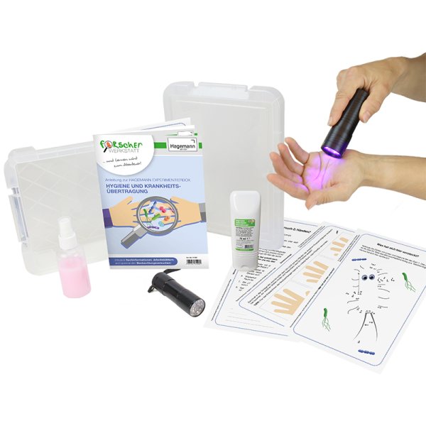 Experiment Box "Hygiene and Disease Transmission", 6 pcs.