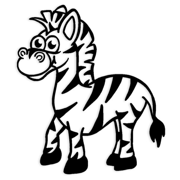 "Perpetuum" Silkscreen Stamp "Zebra", round