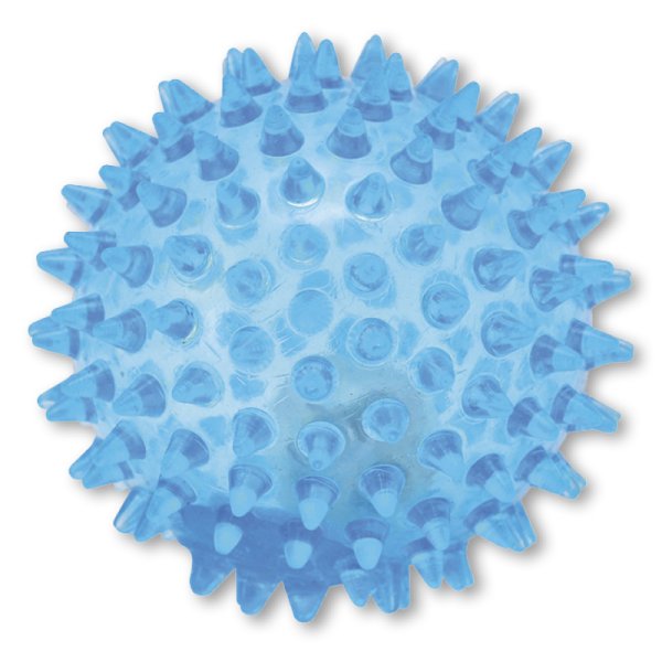 Soft porcupine ball with light, 8 cm Ø