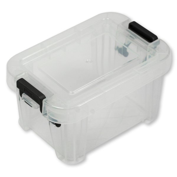 Plastic Box stackable, transparent, 0.2 litres