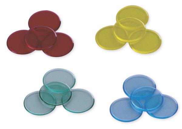 Plastic Chips transparent, 100 pcs. box