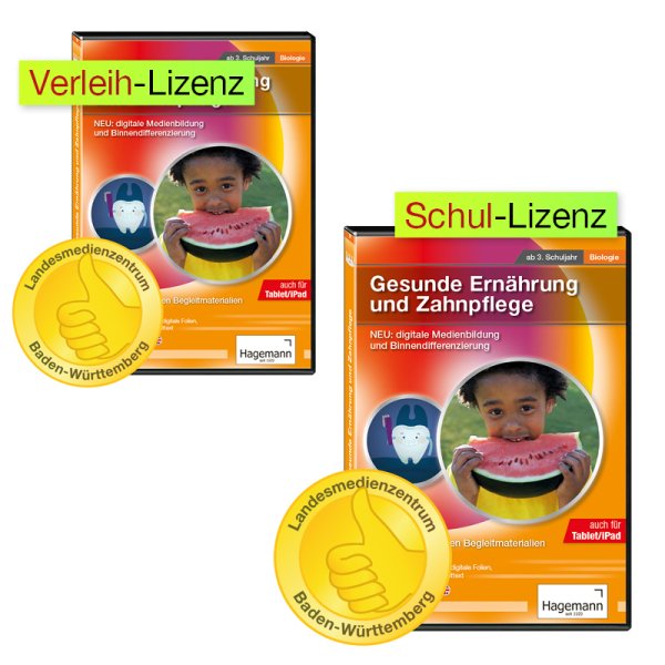 Teaching DVD "Healthy diet and dental care", tablet compatible