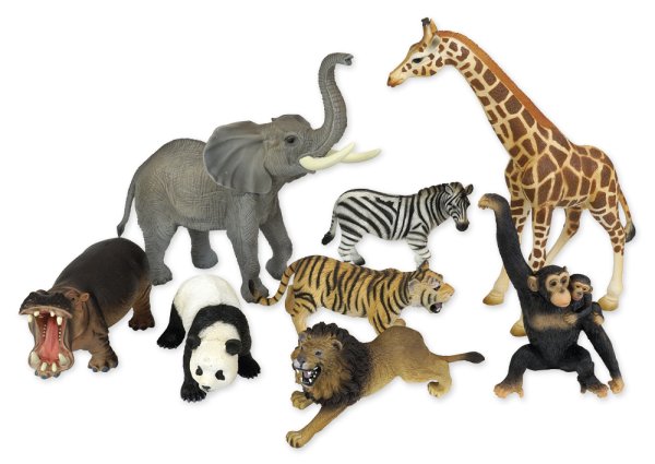 Set of Zoo Animals, 9 pcs.
