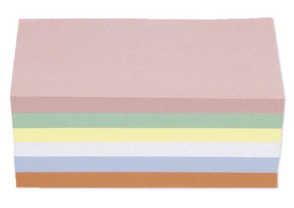 Presentation Cards, assorted colours, rectangular, 9.5 x 20.5 cm, 250 pcs.