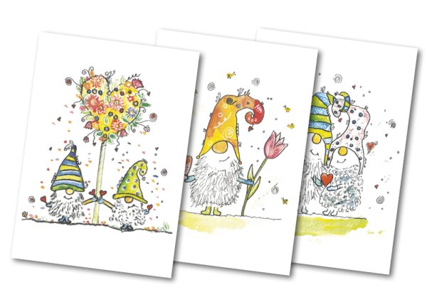 Emotion and Feeling Cards XL A4 "Stories from the life of a gnome", 26 pcs.