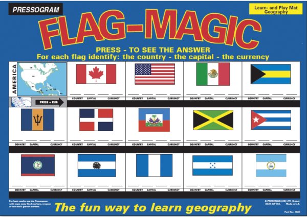 TimeTEX Magic Board "Flag Magic" English America