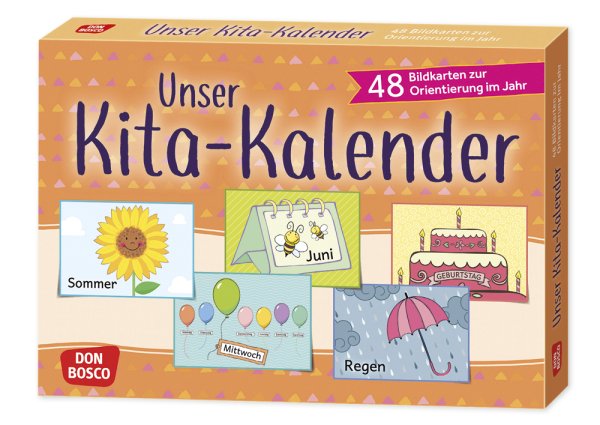Our nursery calendar - 48 picture cards for orientation throughout the year
