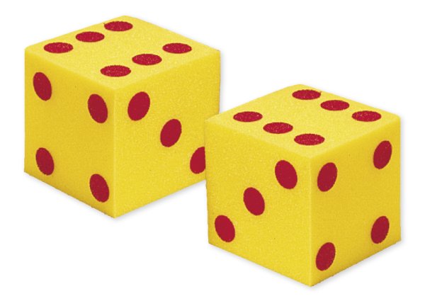 Maxi Silent Dice 2 pcs., 13 cm