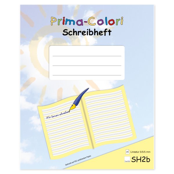 Prima Colori Writing Jotter SH2b