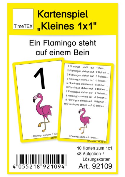 Card Game "Small Multiplication Tables (up to 10 x 10)", 60 pcs., in case