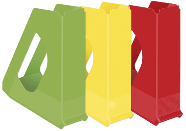 Set of A4-Plus "ColorFIT" Magazine Files, 3 pcs.
