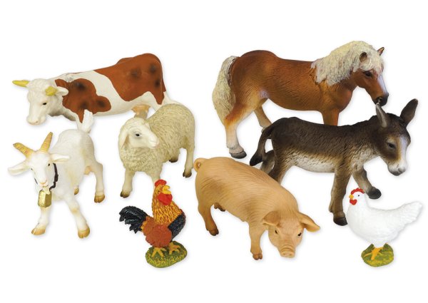 Set of Farm Animals, 9 pcs.