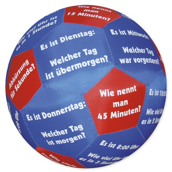 Learning Game Ball "Pello" - Time and Weekdays