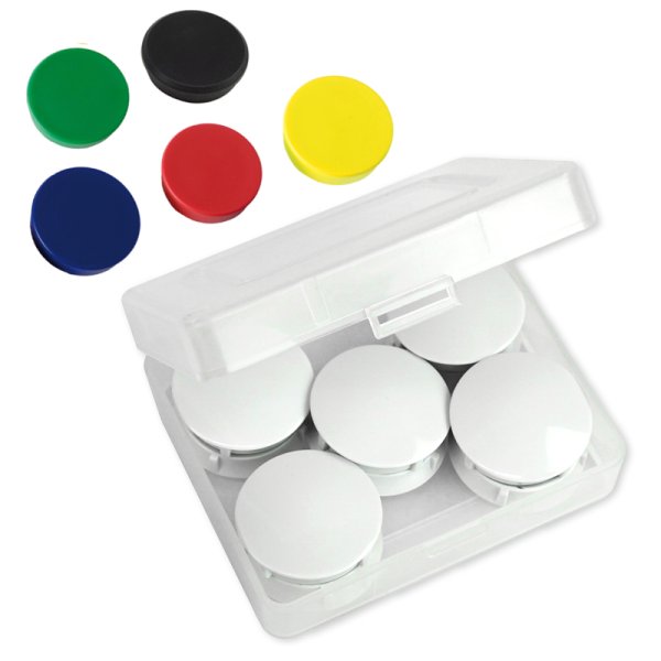 Adhesive Magnet Set 32 mm ø, 10 pcs.