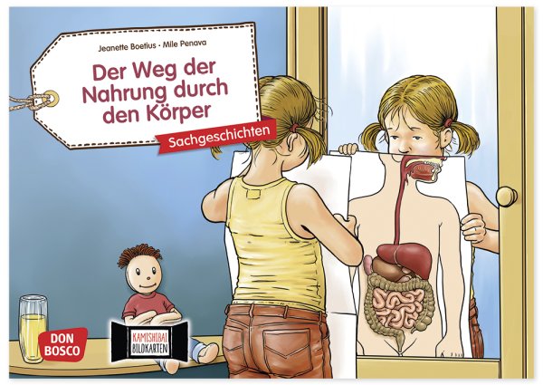 Bildergeschichten-Karten "Der Weg der Nahrung durch den Körper", 12-tlg.