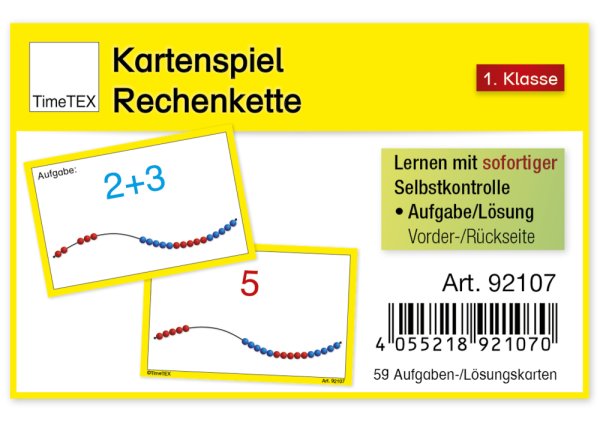 "Counting Chain" Card Game, 60 pcs.