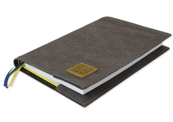 TimeTEX Calendar Case made of canvas A5-Plus, with pen loop
