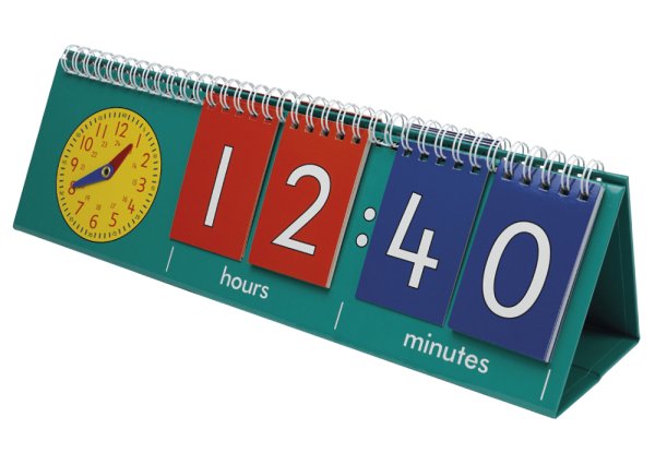 Cardboard Flap Flipchart, Time with analogue clock