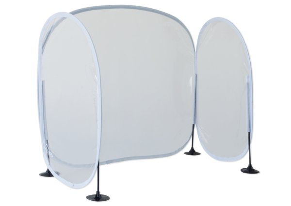 Basic U Shape Hygienic Protective Screen, 3-screen Division Wall