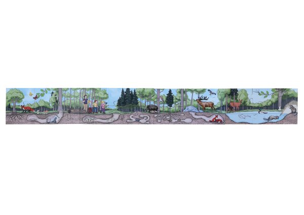 Boden-Puzzle "Wald entdecken", 40-tlg.