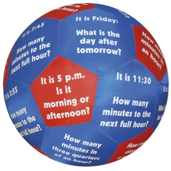 Learning Game Ball "Pello" - Time and Weekdays English