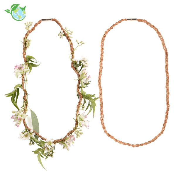 Leather necklace for flowers, 62 cm